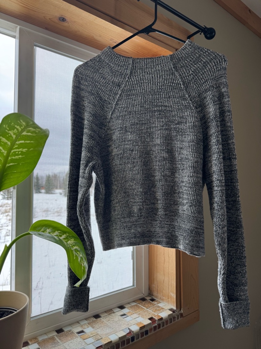 FREE PEOPLE KNIT MOCK NECK SWEATER WOMENS SIZE SMALL